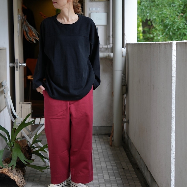 TUKI(ツキ) / s/s WIDE WORK -red-(0169)