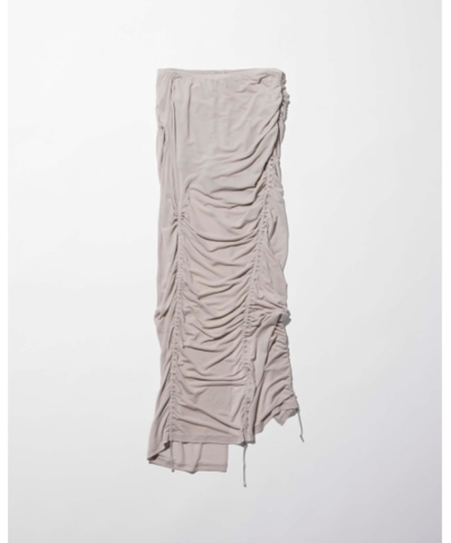 【25AW】MUKCYEN ムッシャン / stretch layered skirt / レイヤードスカート