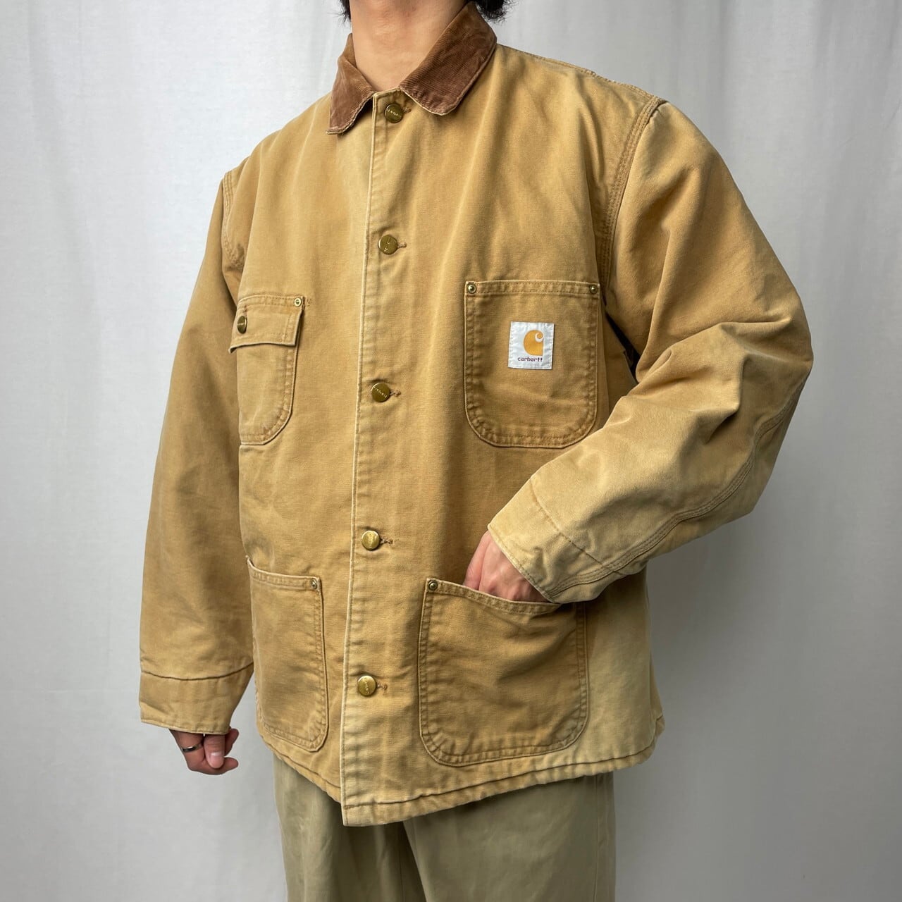 90年代 Carhartt カーハート ダック地 ミシガンチョアコート メンズL