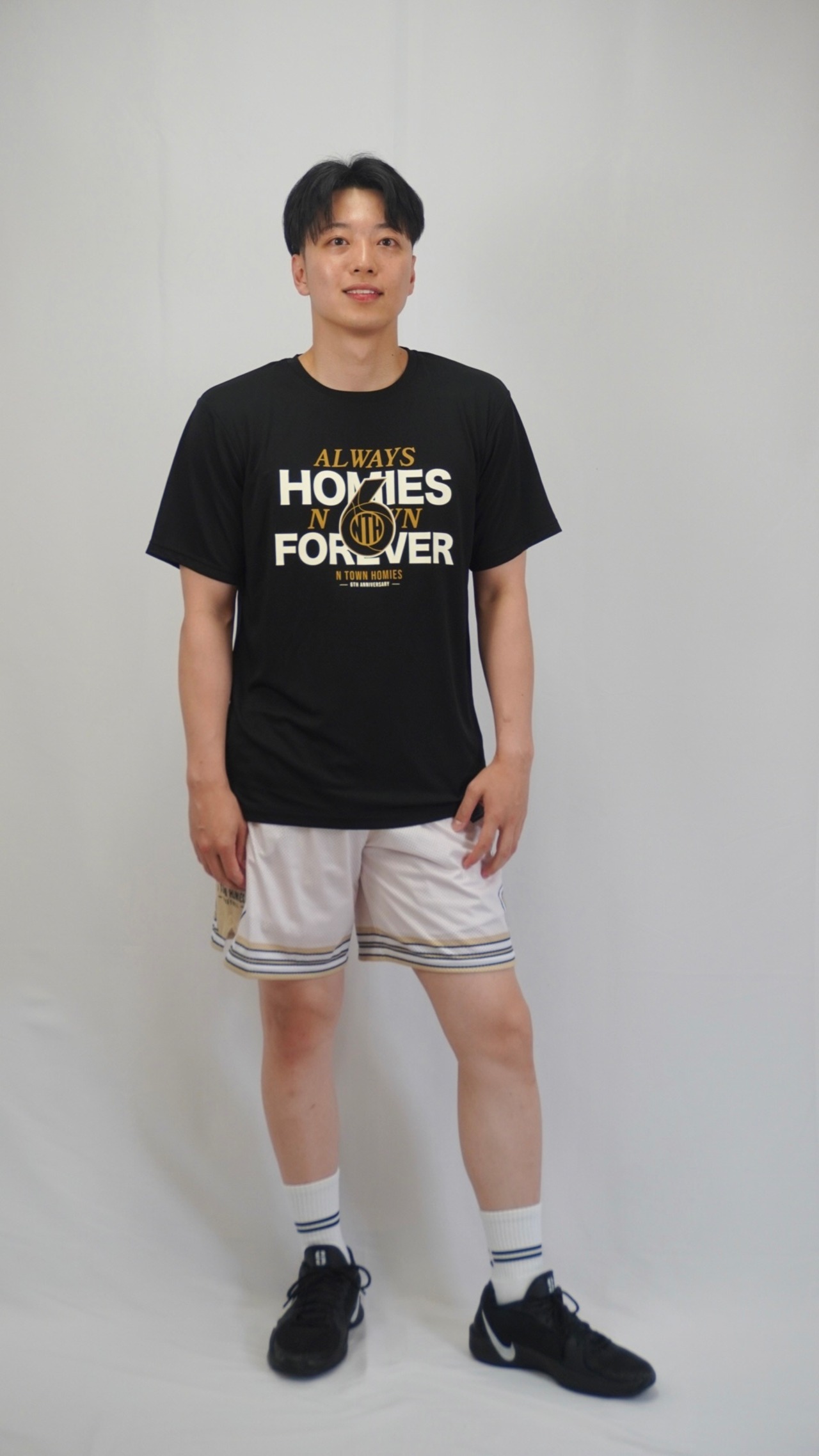6TH ALWAYS NTH TEE color Black×Gold - 10