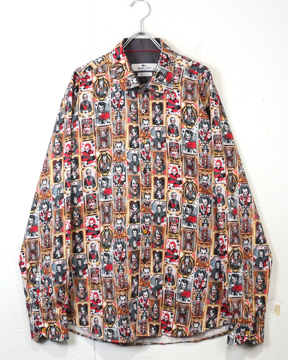 【Caka act2】“JOKER” Pattern Vintage L/S Shirt | Caka(カカ）下北沢古着屋、セレクトショップ