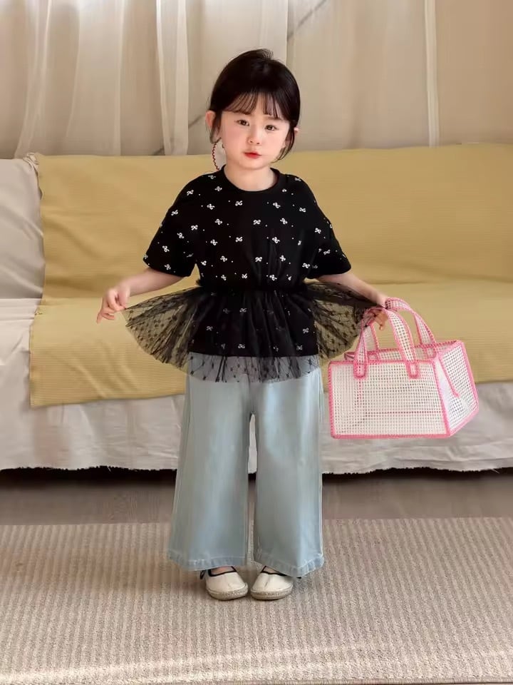 リボンチュールトップス