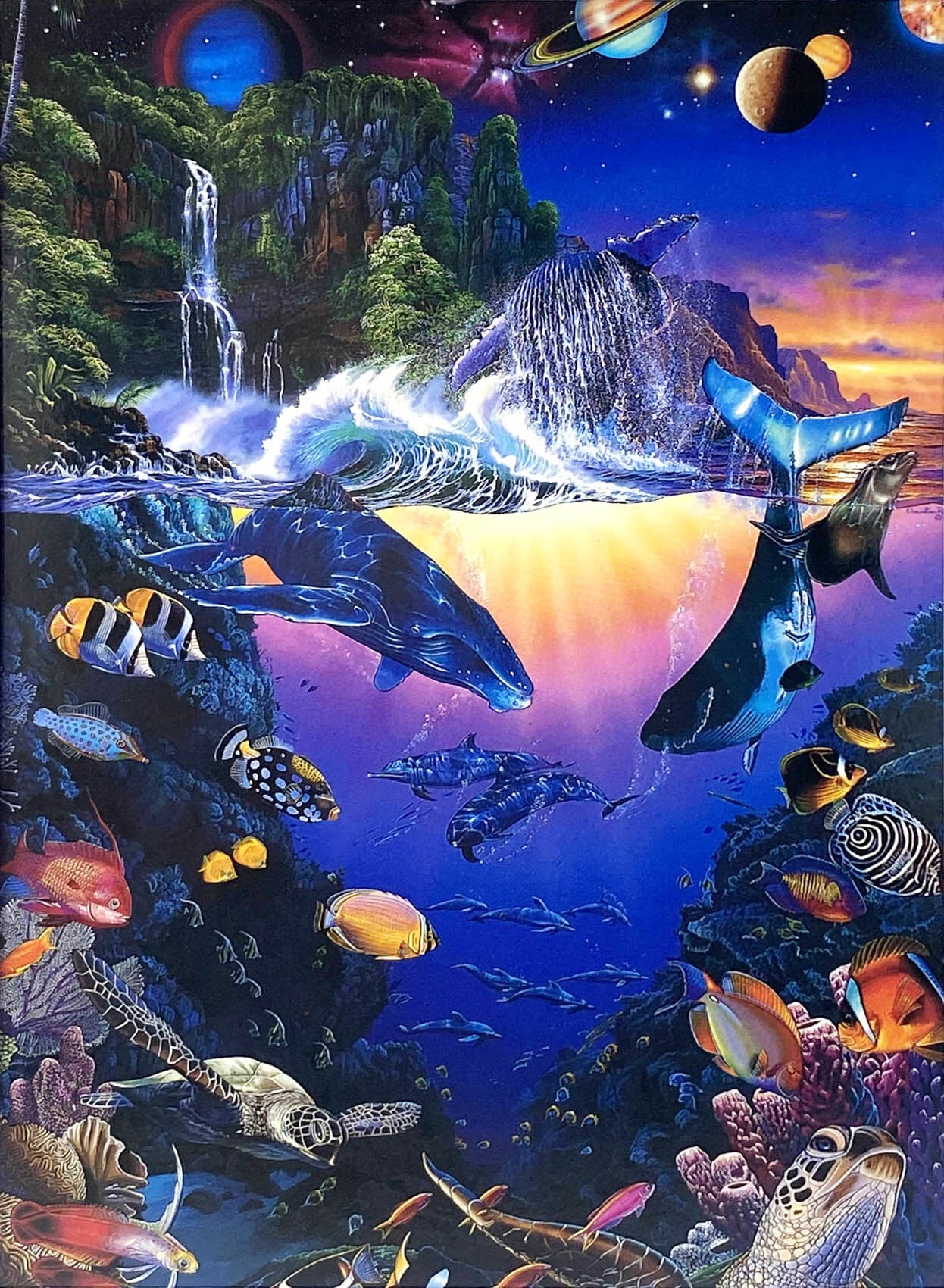 主題風景海景ラッセン 絵画 版画 ボヤージュオブザホクレア L - 版画