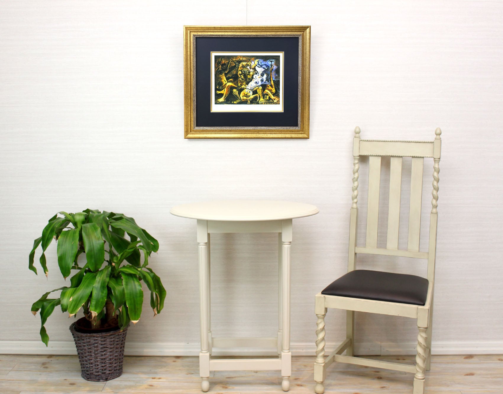 パブロ ピカソ「バッカス」額縁4色選択可能 作品証明書 展示用フック 限定500部エディション付複製画ジークレ