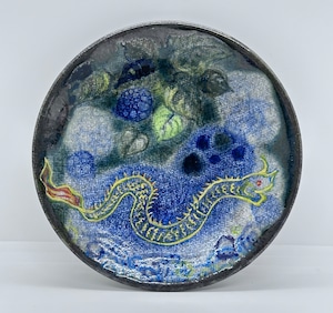 西美紀 ｜【水辺のナーガ】絵皿　一点物