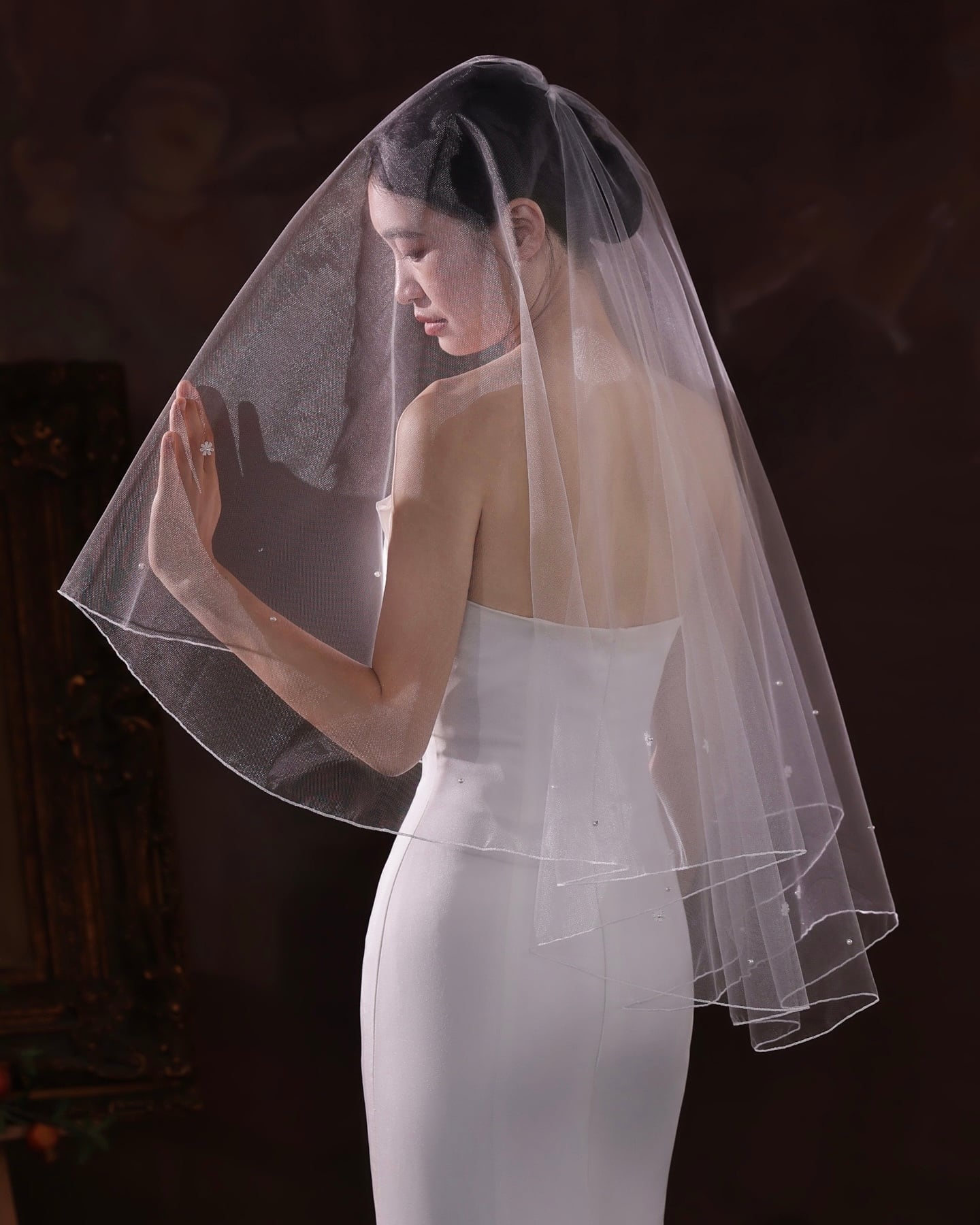 ペタルパールウェディングベール【VL2512-03】