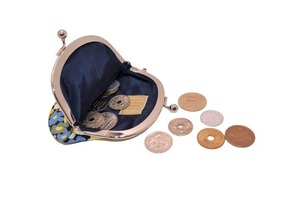 がま口 小銭入れ 丸型 コインケース (ドットピンク) レトロ22種類 財布 工房 手作り 日本製 エコパッケージ MX-0034-275