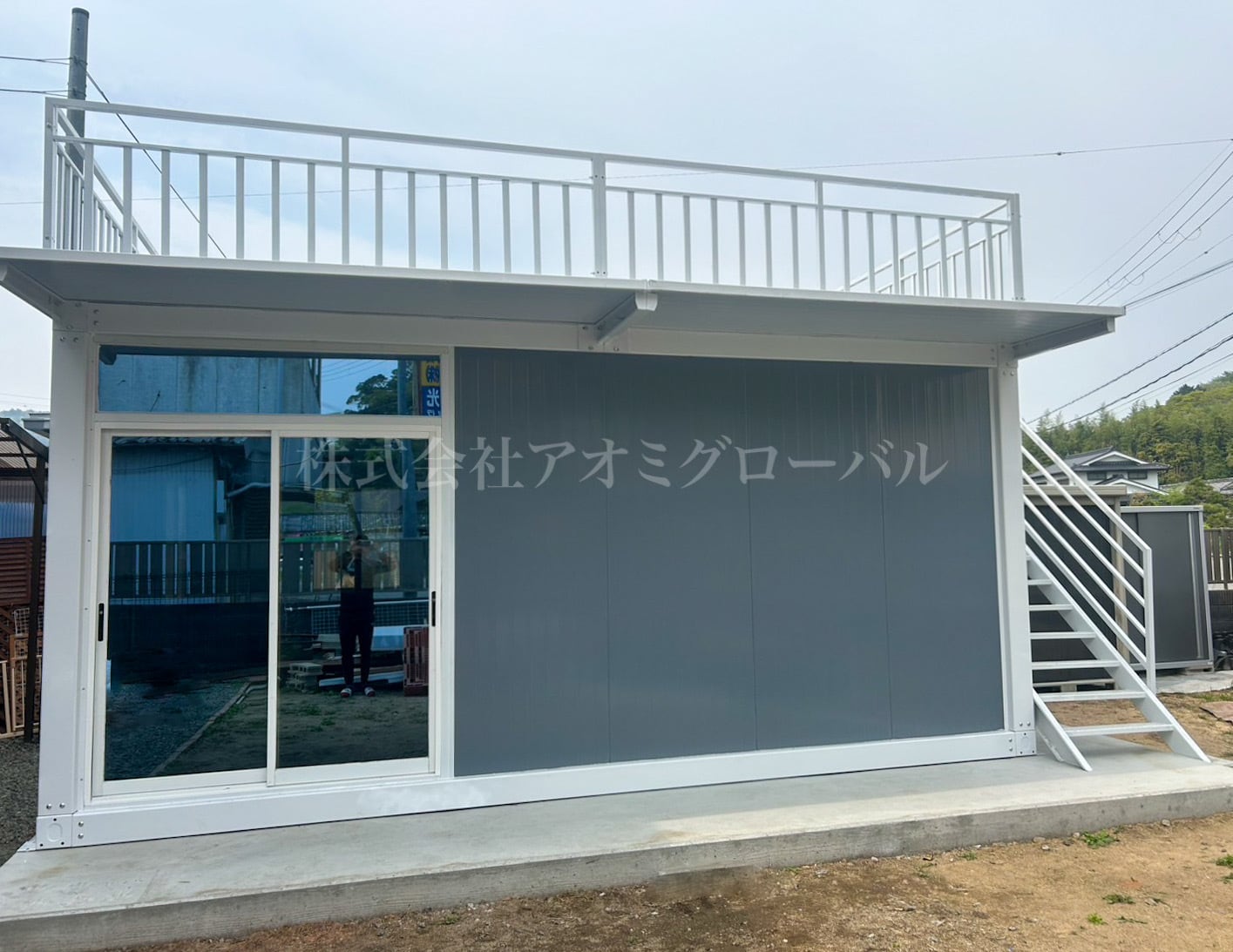 カスタムサイズとカラーをサポート資材でのご提供W3000×D6000×H2800