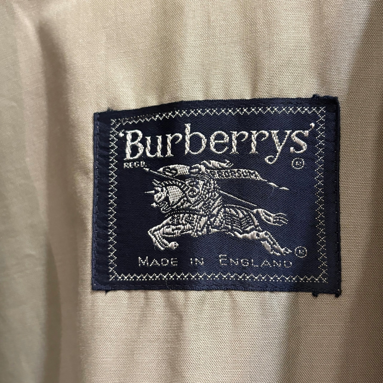 Burberry サイズ48 無双仕立て ハリントンジャケット カーキ 平織り 1 