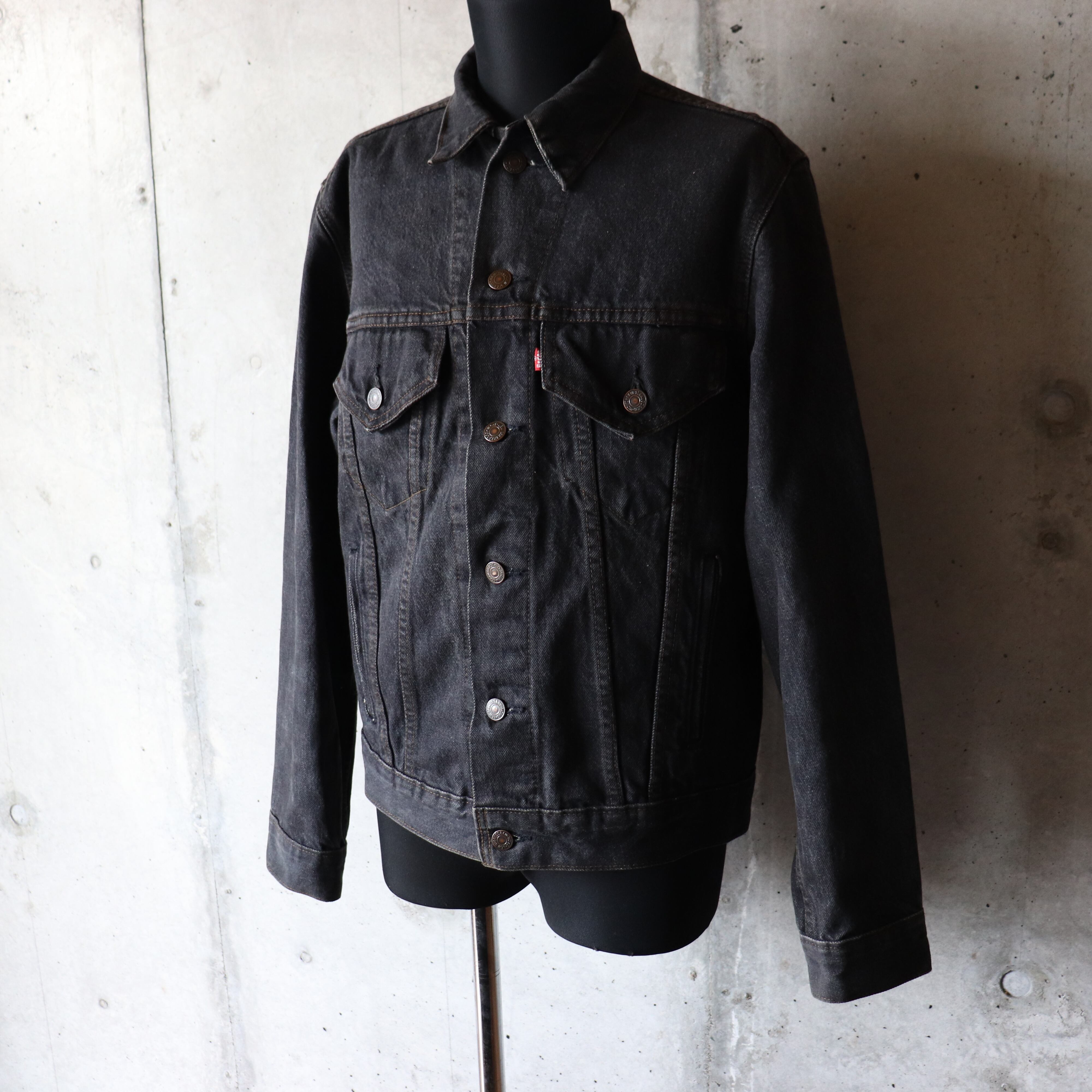 80s 70505 0259 Levi's ブラックデニムジャケット 先染め | LO vintage