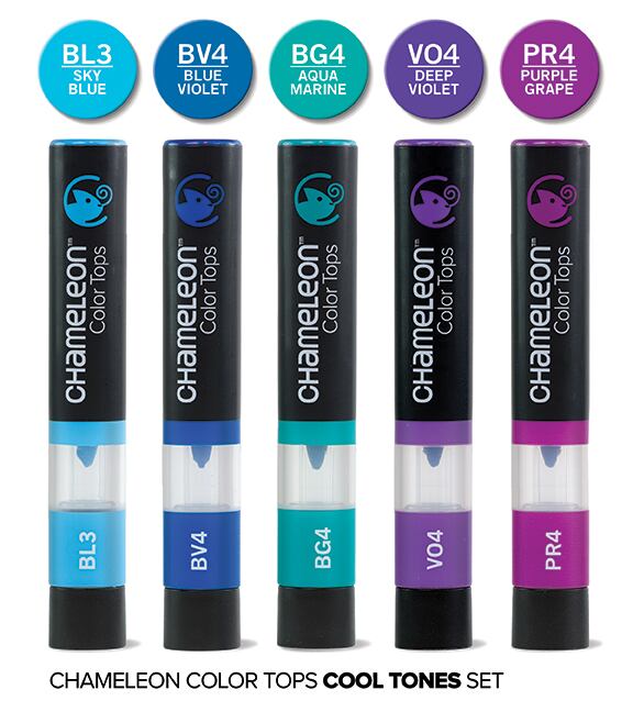 Chameleon Pen 5 Color Tops Cool Set (カメレオンペン 5本入りカラー
