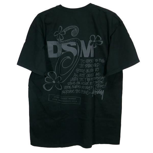 STUSSY x DOVER STREET MARKET DSM S FLOWER 15TH PIG DYE TEE サイズL