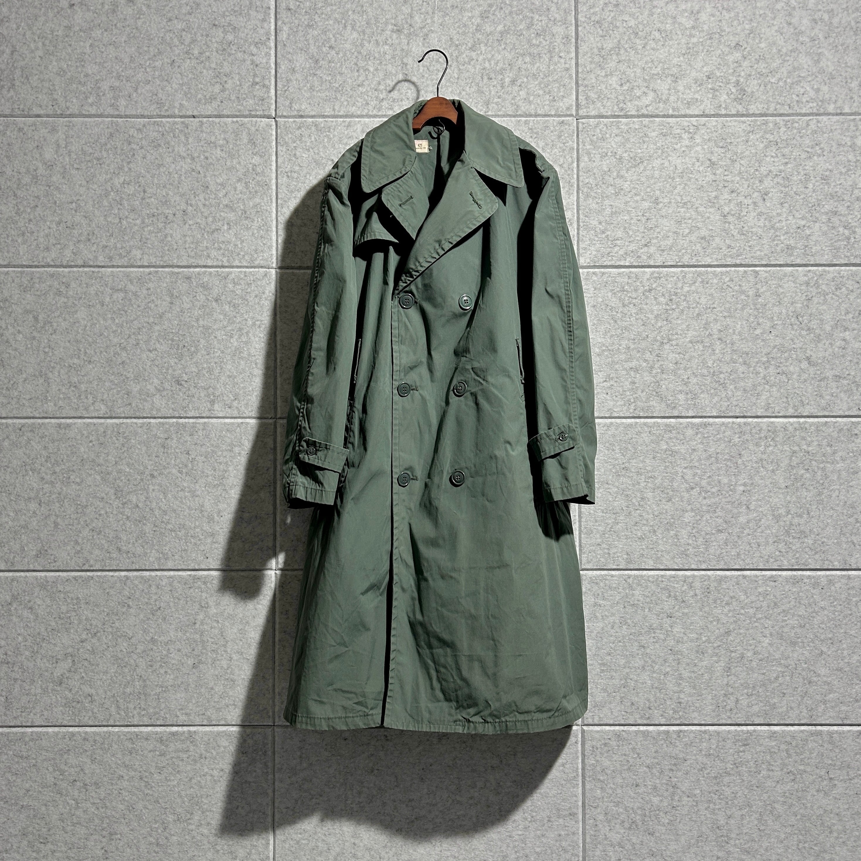 u.s.army】trench coat アメリカ軍 トレンチコート ウエストベルトなし