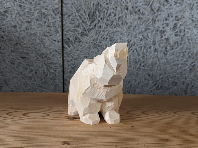佐藤憲治　這い熊　＃7「遠吠え」　|　木彫りの熊