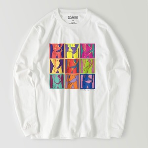 OSHIRI collaboration iyu LONG SLEEVE SHIRT WHITE