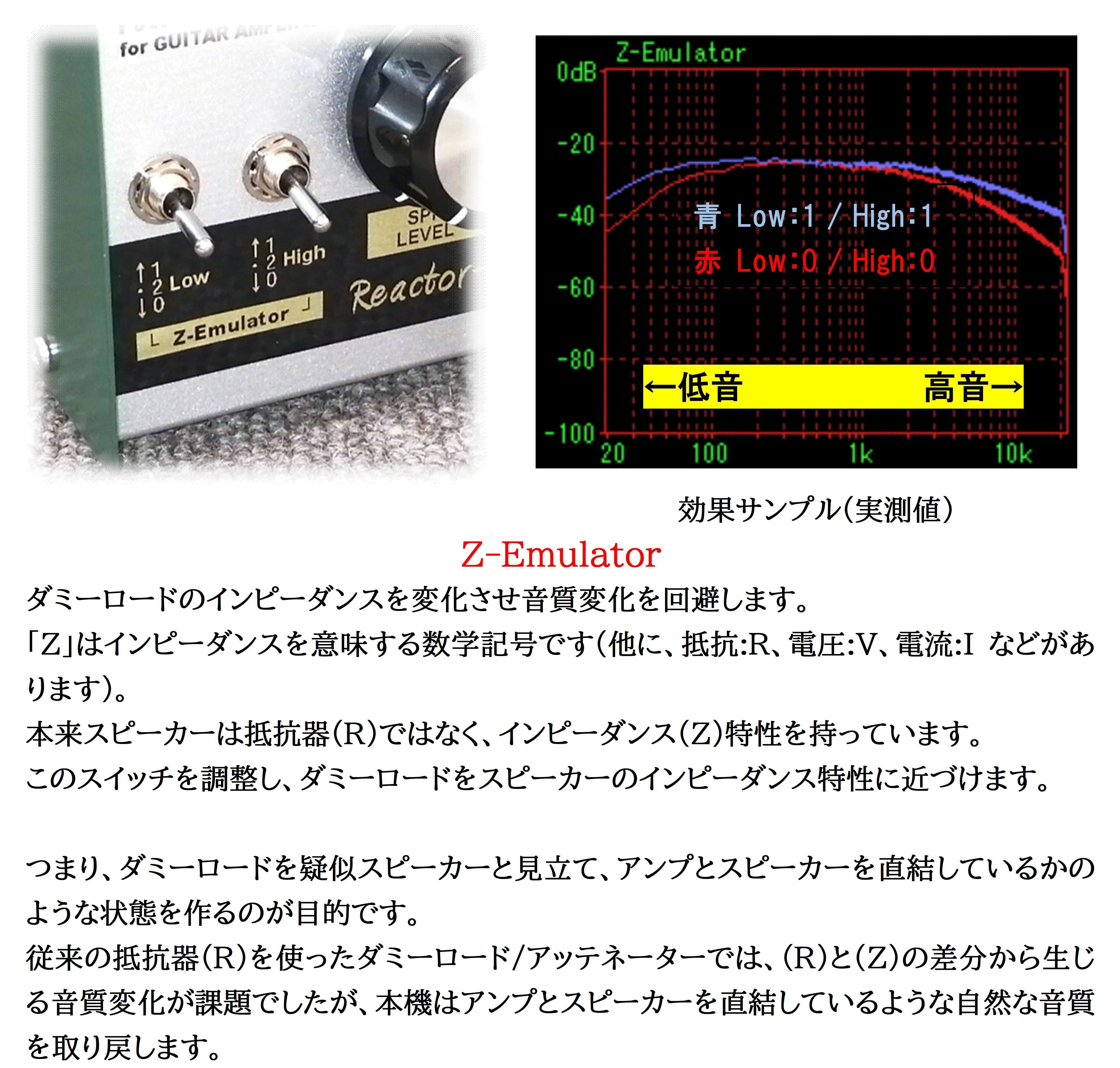 Reactor-Z150 (アッテネーター/リアクティブロード) 凄音NEXT