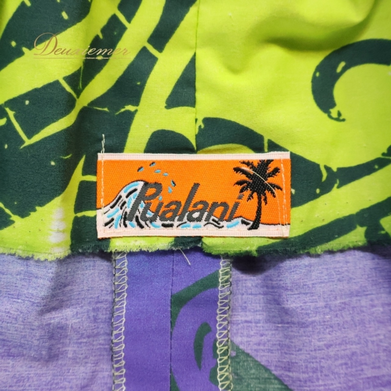 フラダンス 衣装 パウスカート プアラニ パープル系 PUALANI カヒコ柄 グラデーション グリーン系 ブルー系 シングル シンプル かわいい 華やか 鮮やか 明るい 紫 青 緑 黄緑 ハワイアン アロハ ハワイアンプリント フラ ダンス レッスン 練習