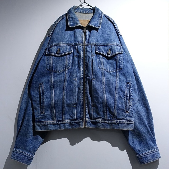 "OLD GAP" Denim Short Length Zip Trucker Jacket