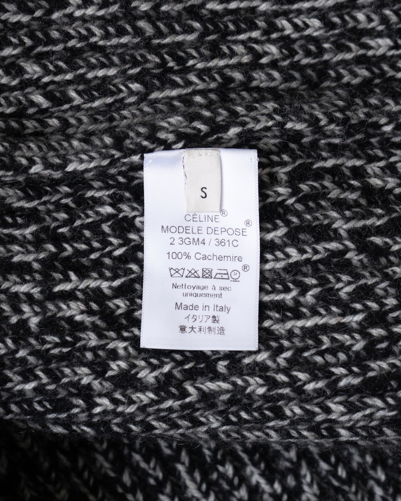 〈CÉLINE by phoebe philo〉Higjh neck ribbed sweater