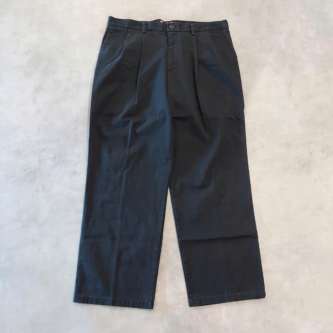 90～00s OLD STUSSY/Side zip Easy pants/紺タグ/XL/サイドジップ付き