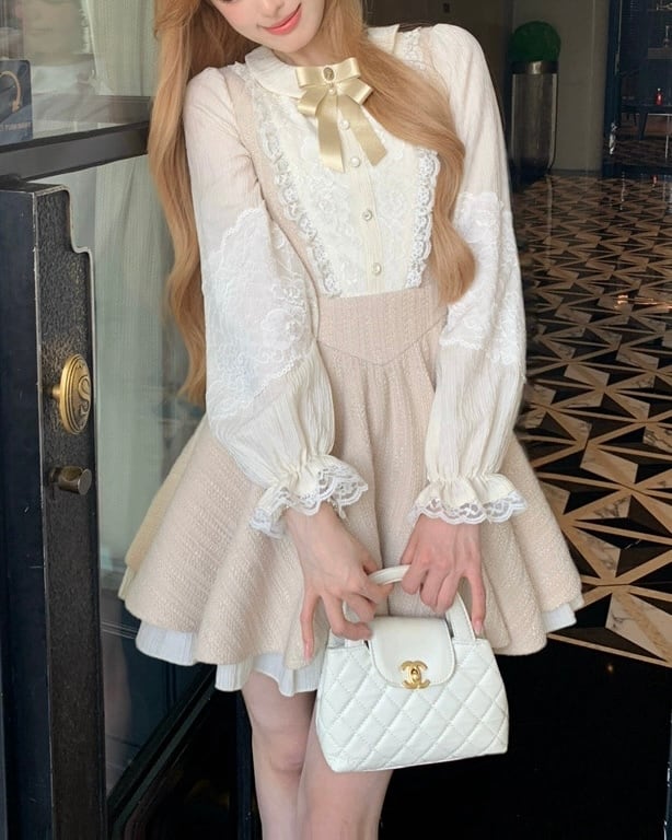 レースドッキングドーリーワンピース 25WP08074