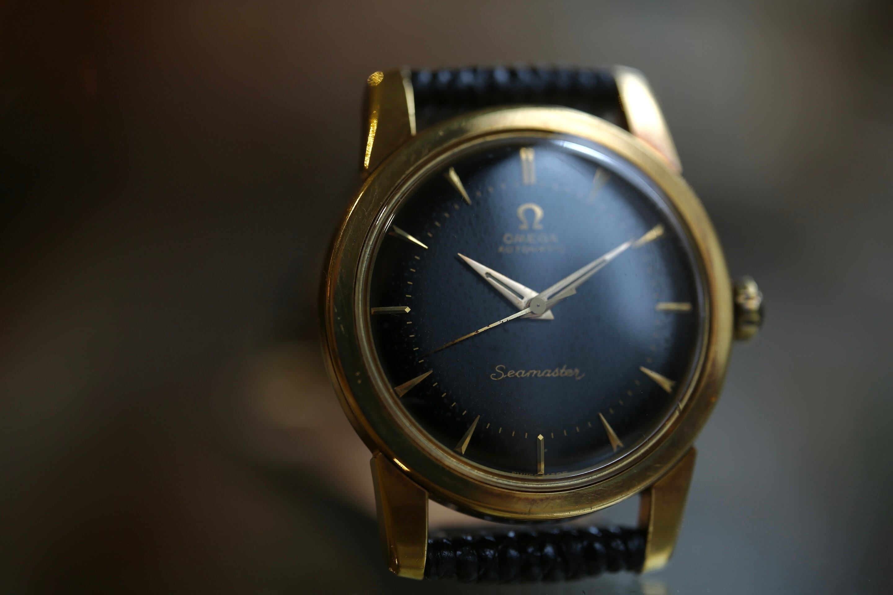 OMEGA】 1956年製 オメガ シーマスターデラックス 第三世代 ブラック