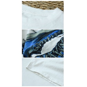 プリントボックスシルエット半袖Tシャツ 　A00324