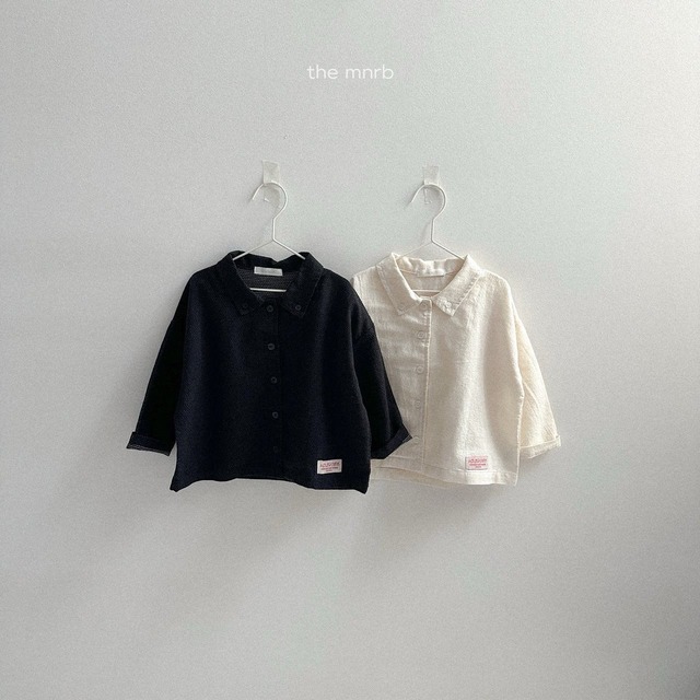 Sラス1《即納》送料無料 【mini robe】Salt Collar Shirt