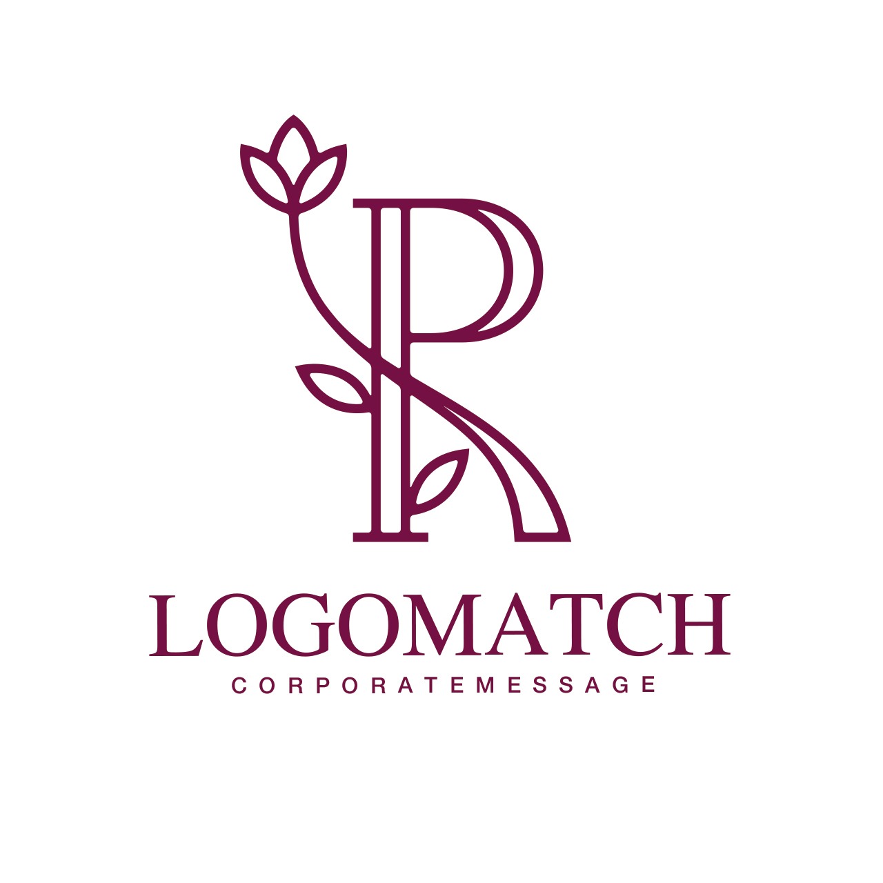 優雅な一輪の花Rのロゴ