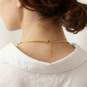 シンプルナローチョーカーネックレスGD
