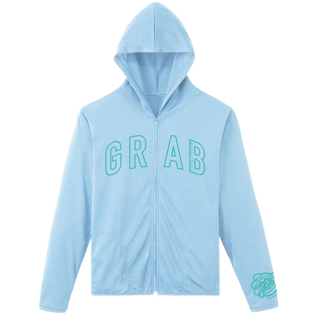 ARCH LOGO DRY ZIP UP HOODIE (lightblue/mintgreen)