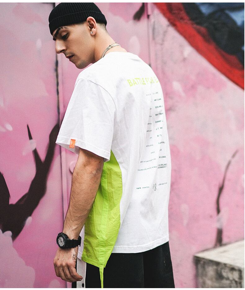 全2色 Tシャツ カットソー プリント カジュアル ストリート 