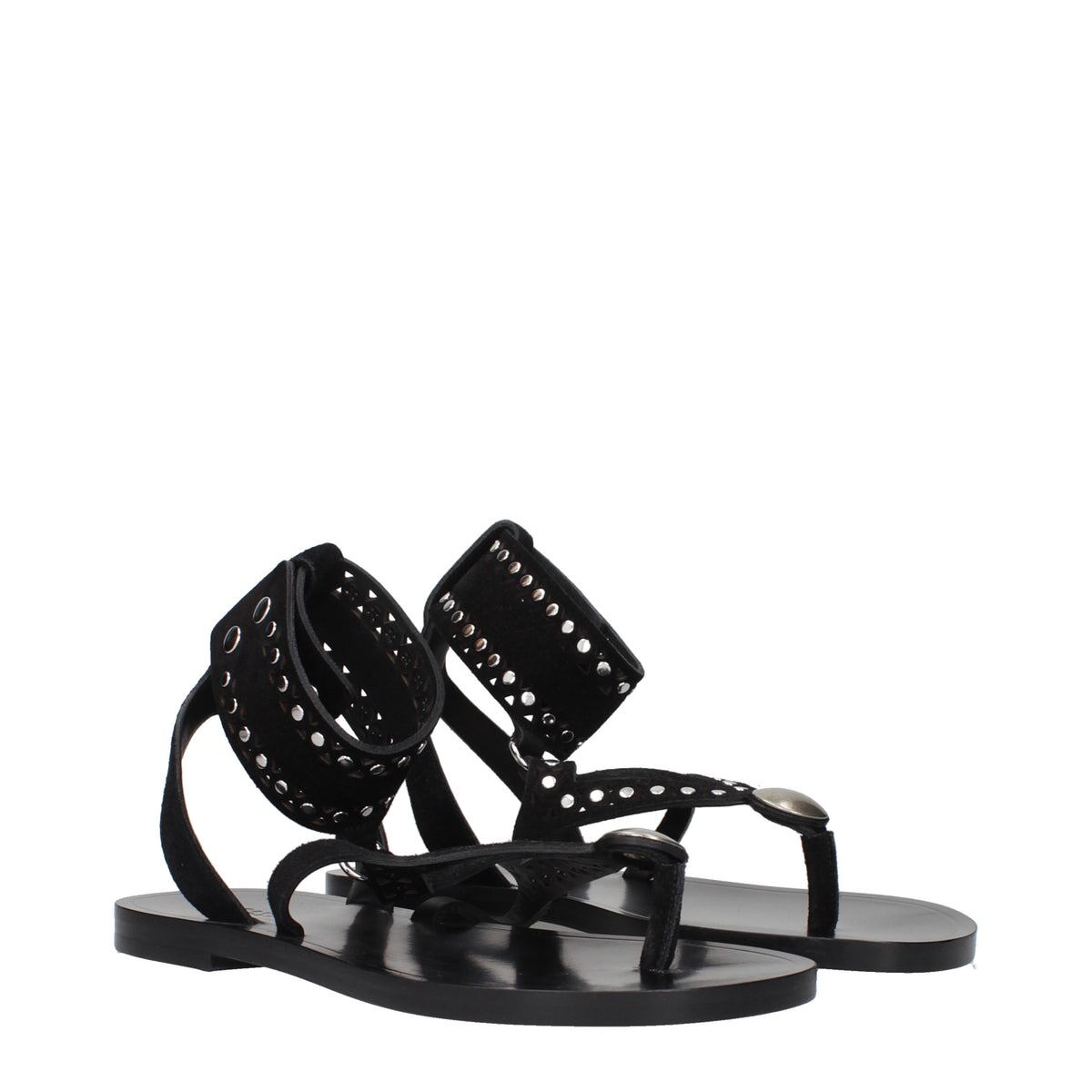 【新品】ISABEL MARANT イザベルマラン レディース ビーチサンダル スエード ブラック SD0239FAC2B01SBKSI