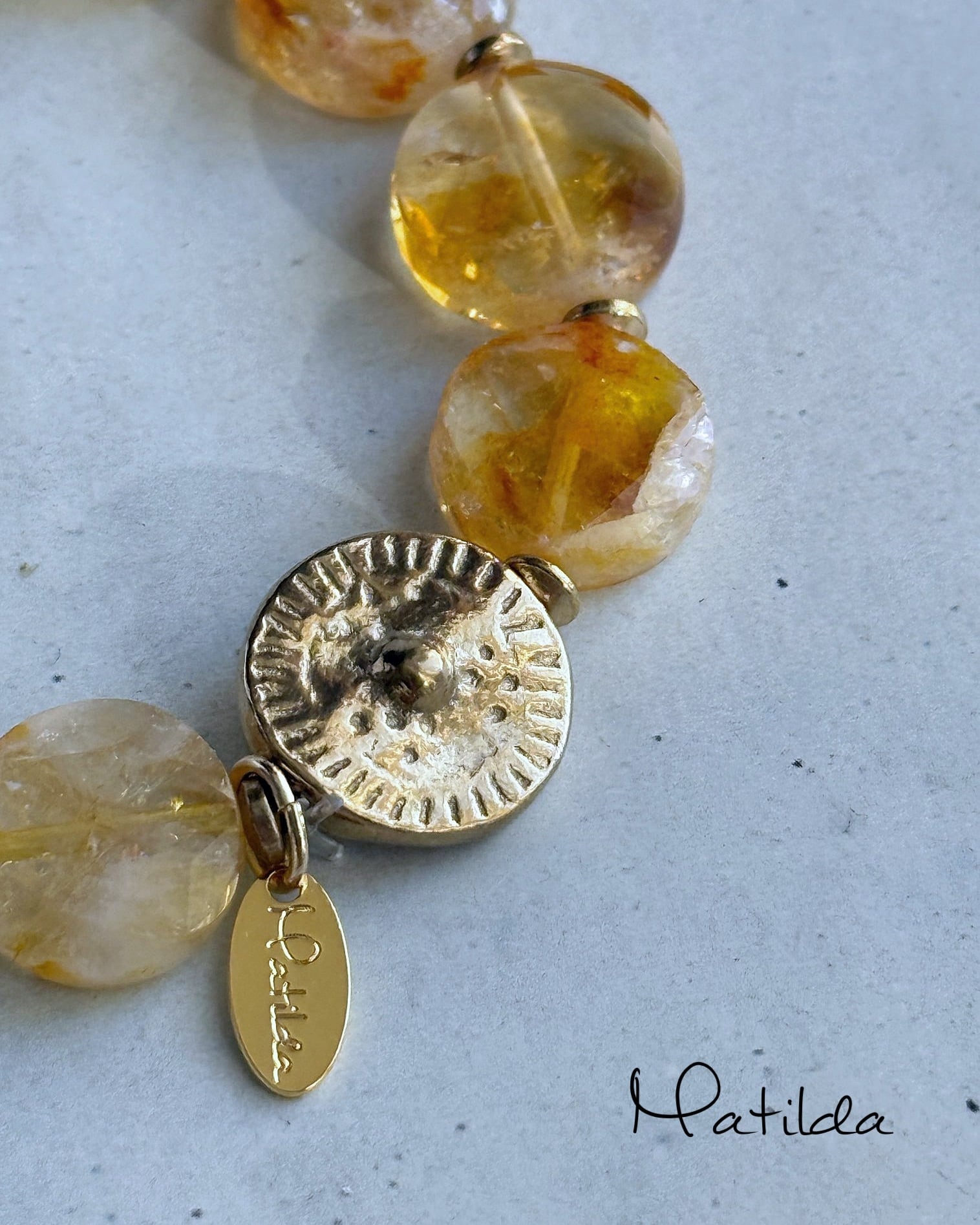 tumble bracelet(シトリン)