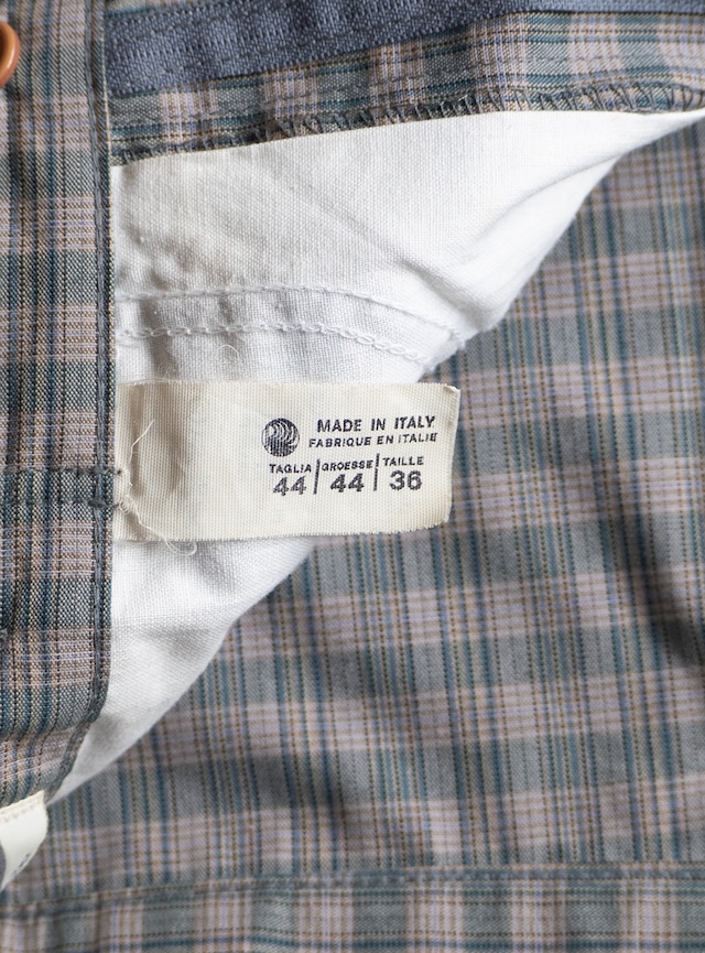 "Errecinque" 1970s deadstock Plaid trousers