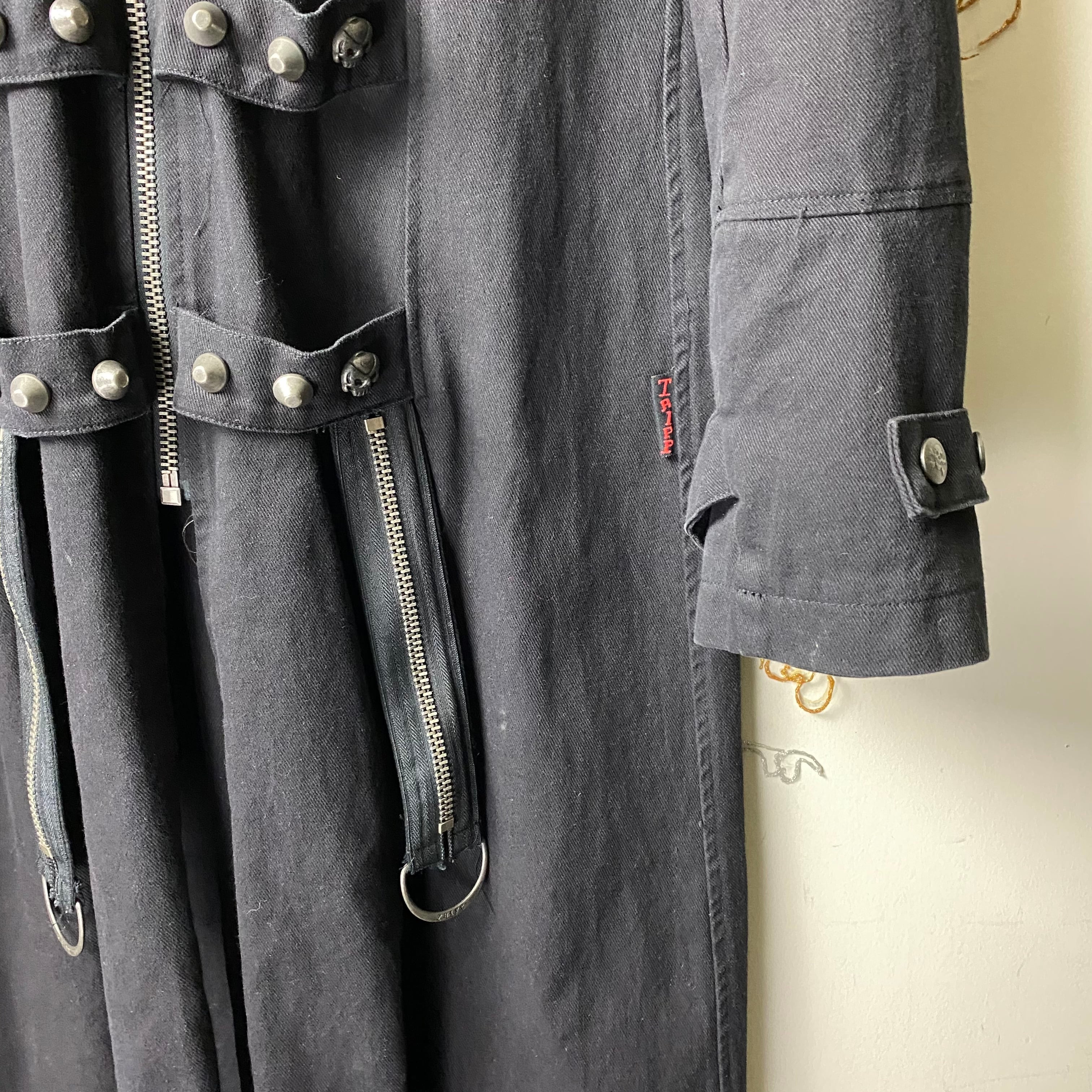 TRIPP NYC bondage maxi coat | NOIR ONLINE