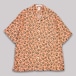 CC HEART LEOPARD ALOHA SHIRTS -SALMON PINK-