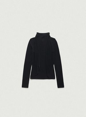 [The Barnnet] Noue Tie T-shirt_Black 正規品 韓国ブランド 韓国通販 韓国代行 韓国ファッション ザ バーネット ザバーネット thebarnnet 日本 店舗