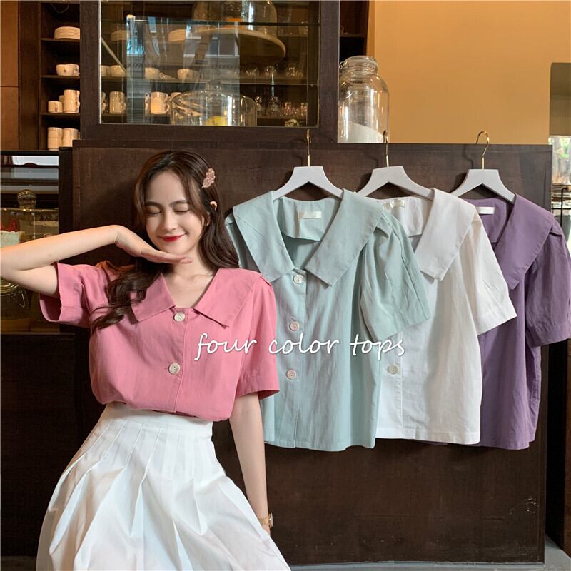 シャツ サマールーズ薄手ブラウス 夏物 YY-ファッション41366996136