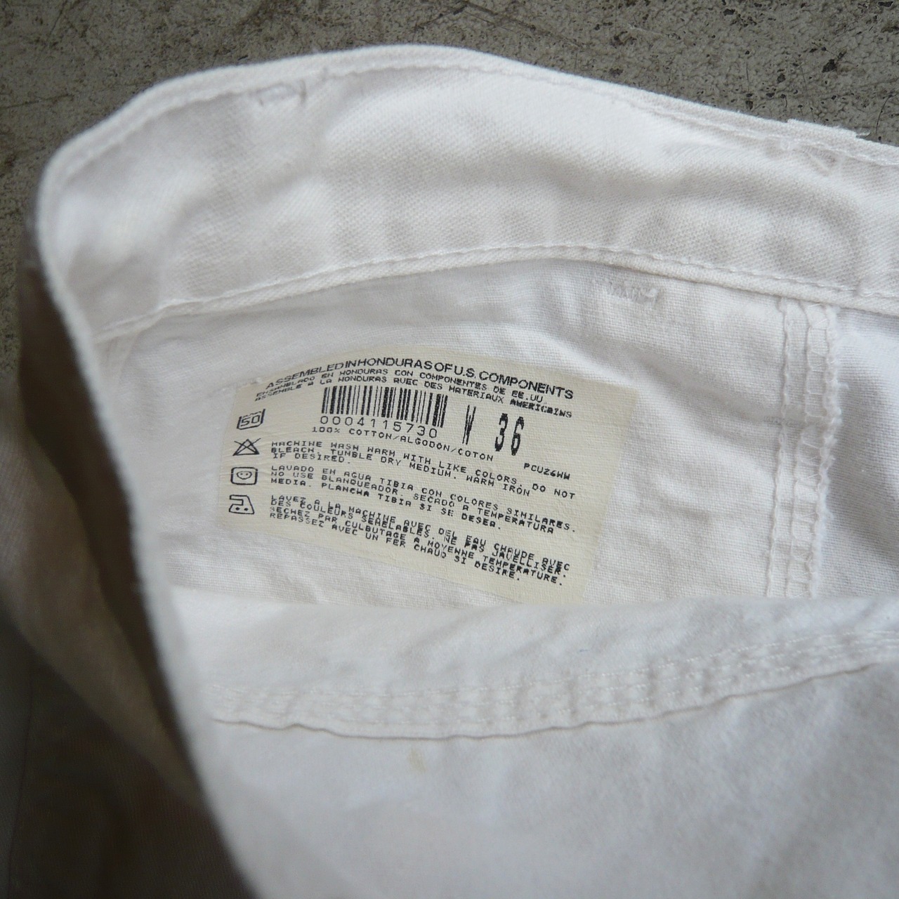 00s Dickies DURON ペインターショーツ 白 W36