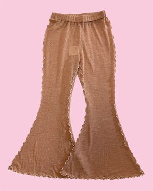 lock frill pants / salmon