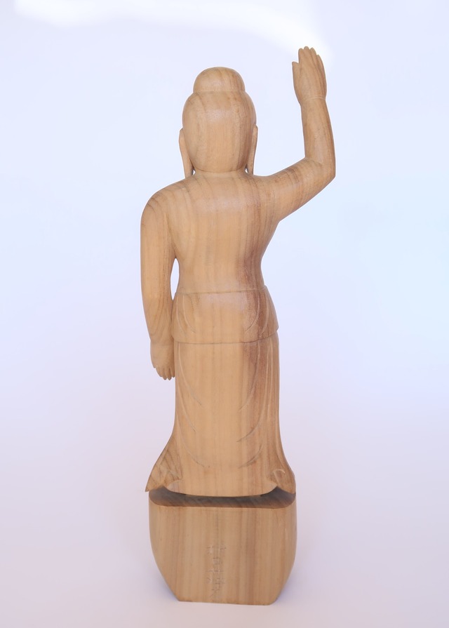 Birth Buddha ― An Original Wood Sculpture by Tessō Mori