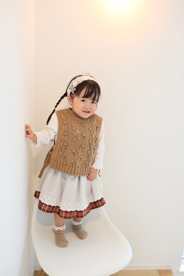 即納：Bamboo knit vest〔aiai〕