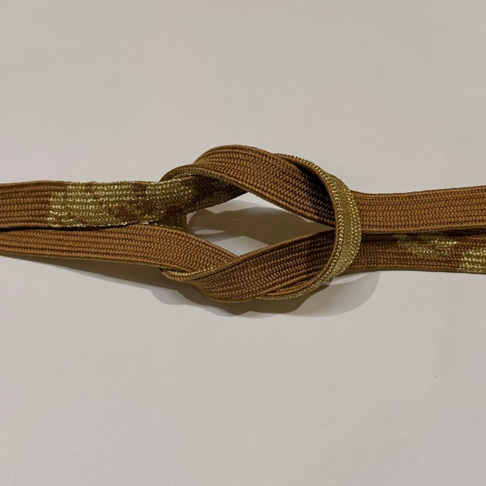 帯締め 新品 帯締め 帯〆 高麗組 手組み帯締め 平組 茶 礼装用 訪問着 色無地 正絹 絹100% 和装小物 6542