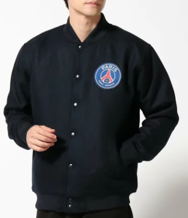 Paris Saint-Germain/パリサンジェルマン ALL MELTON JACKET　navy