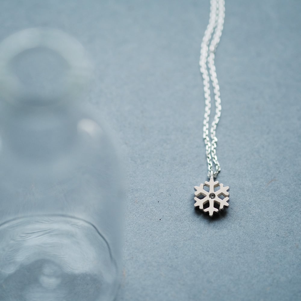 ミニ 雪の結晶 ネックレス シルバー925 | クラウドジュエリー(Cloud
