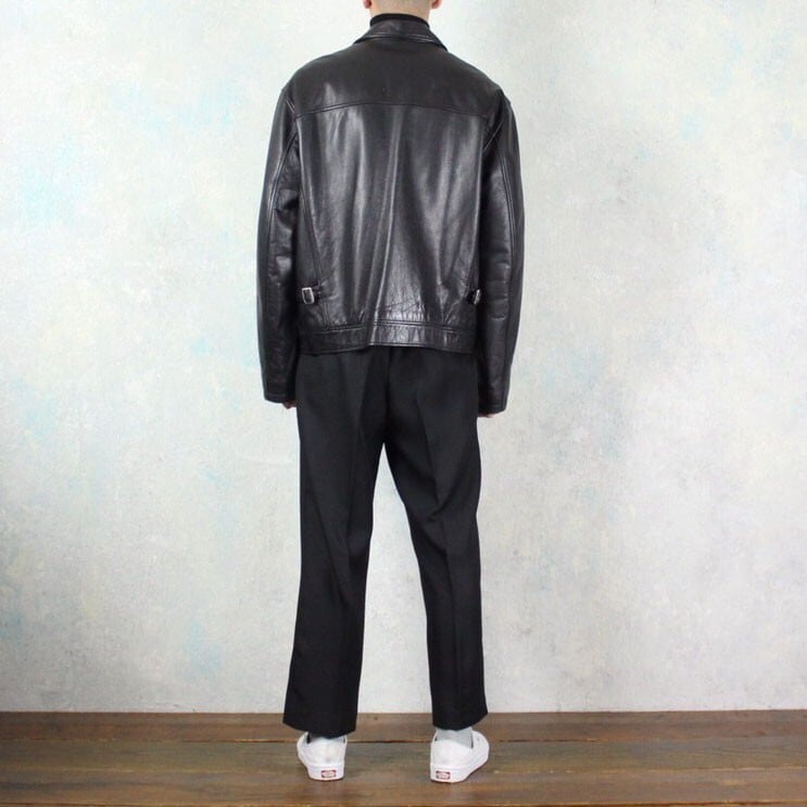 DKNY リアルレザー スイングトップブルゾン【FF-3368】 | cv