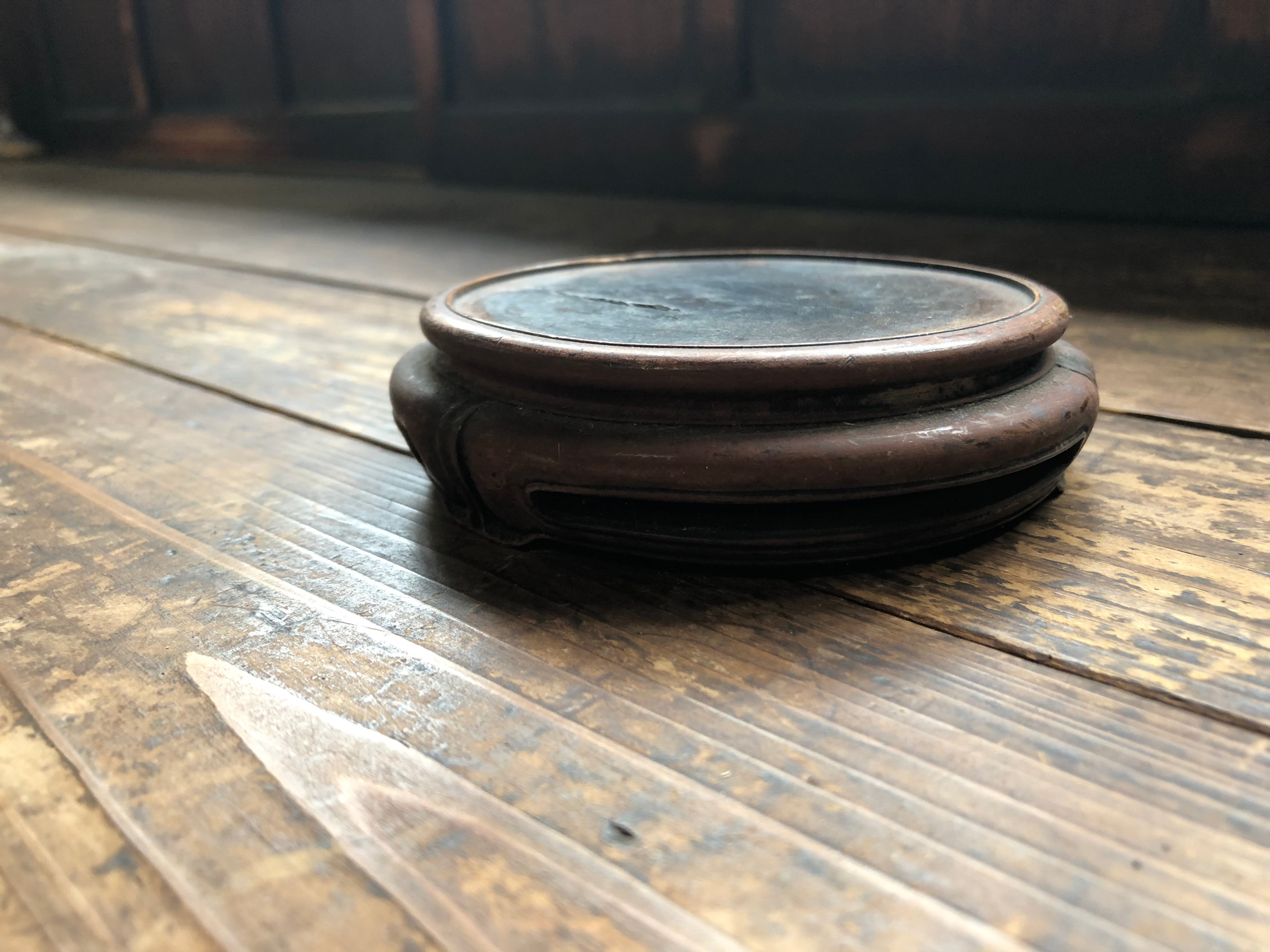 古い木製の花台B 飾り台 ビンテージ アンティーク 古道具