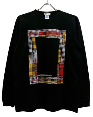 ANSWER COLLECTION / PATCHWORK CHECK FRAME L/S TEE