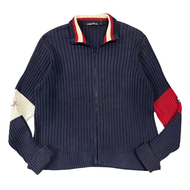 nautica ジップ コットンニット